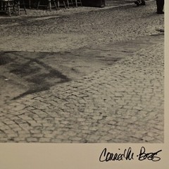CONNIE BEGG Original Vintage Signed Paris Cafe Europe Cityscape Photograph Print