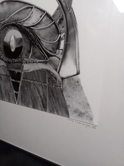 Black and white matted Original 9.5″ x 7.5″ art photo in 16″x12.25″ frame OOAK