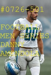 MALE PORTRAIT #0726-501 -athletes series-football men-AMENDOLA-free ship in usa