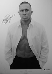 Rare George St Pierre Autograph Limited Fine Art Photograph by Eric Williams 1/3