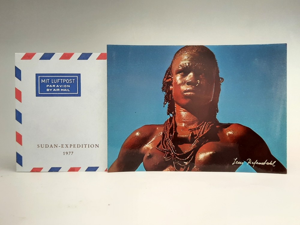 Sudan Expedition 1977 Envelope & Nuba Postcard – From Leni Riefenstahl Estate