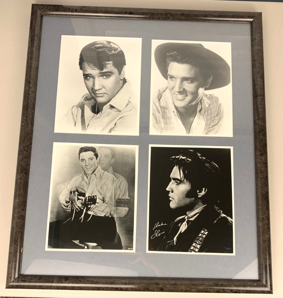 Elvis Presley The King Rock n Roll Art Photographs Framed Ready to Hang 23×27