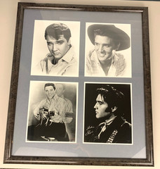 Elvis Presley The King Rock n Roll Art Photographs Framed Ready to Hang 23×27