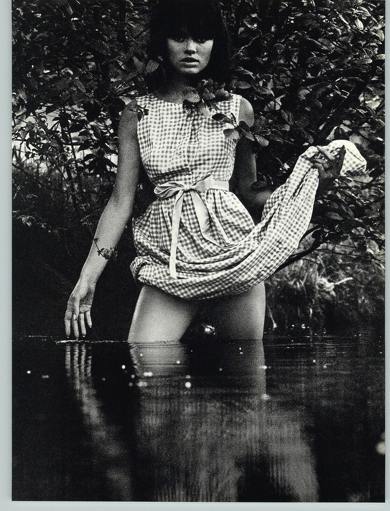 1966 Wingate Paine Female Up Skirt Semi Nude Body Art Photo Photogravure 16 X 20