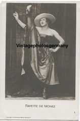 Z6108 Postcard 1920s Fayette de Monez Dancer Woman Girl Dance Burlesque Bar Drag