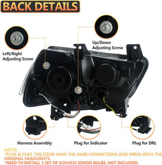 VLAND Headlights Compatible with Dodge Charger 2011-2014 [Not Fit a 2012 Dodge C