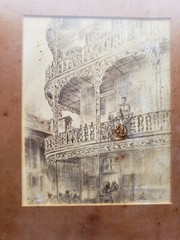 5″X6″Sketch Of New Orleans Art In 9X10 Wood Frame.Preowned.
