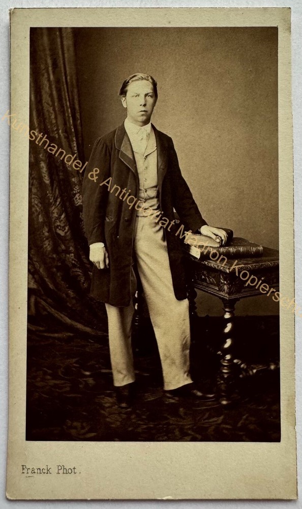 orig. CDV photo photograph picture old Mr. Man fashion around 1860 Paris Franck