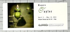 Maggie Taylor (b. 1961) Art Announcement Card 2001 Laurence Miller Gallery NYC