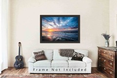 Sunrise Over Beach on Hilton Head Island South Carolina Photo Print (Unframed)