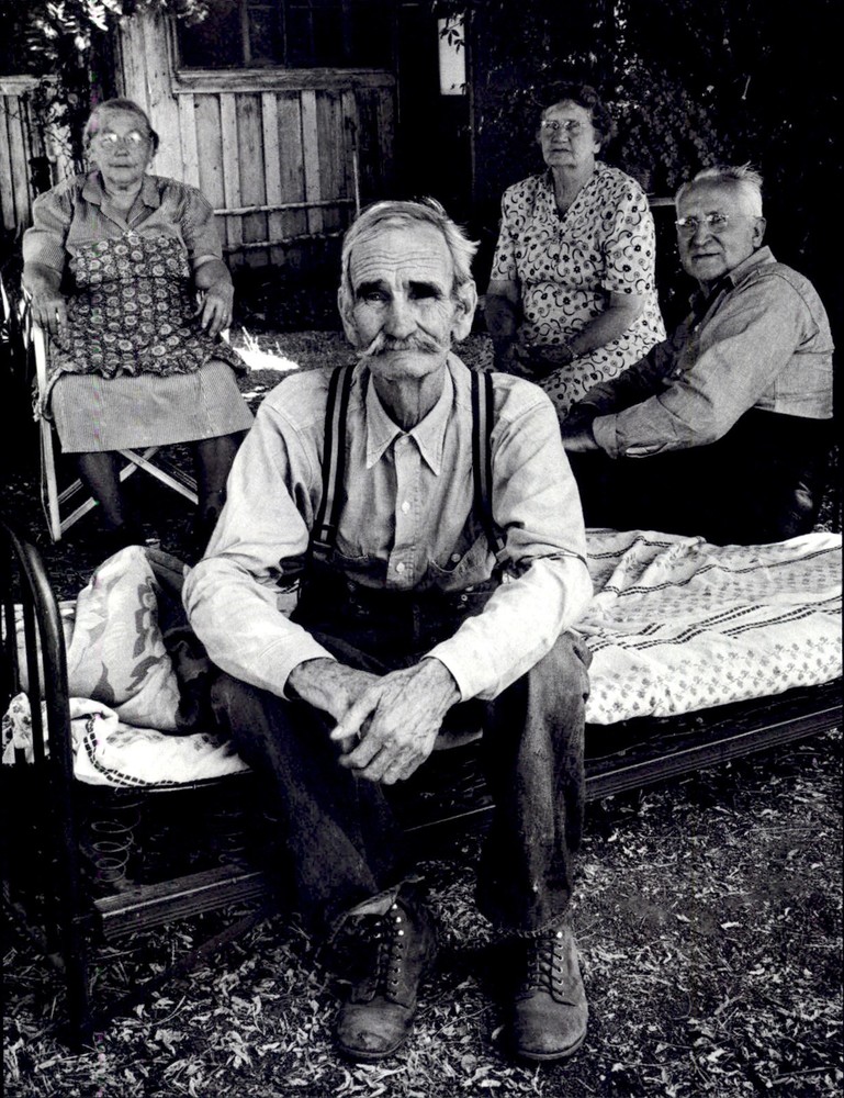 1972 1953 Ansel Adams Family Portrait Melones California Art Photo