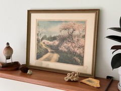 Wallace Nutting Hand-Colored Landscape Print, Decked as a Bride, Label Numbered