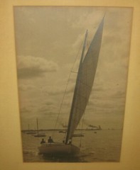 Antique WILLARD B JACKSON School ‘Elizabeth’ Crosby SAILBOAT Cape Cod PHOTOGRAPH