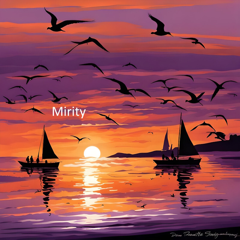Digital Image Picture Photo Pic Wallpaper Background AI ART Sunset at Seashore