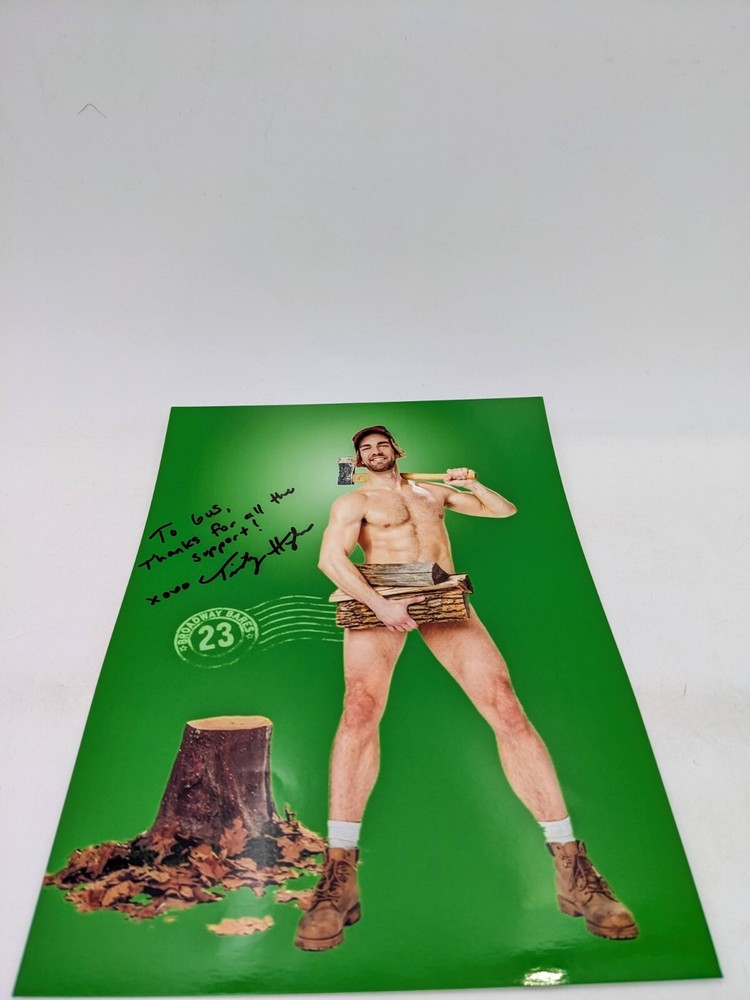 Timothy Hughes Broadway Bares 23 Hand Signed 7×10 Photo Male Interest