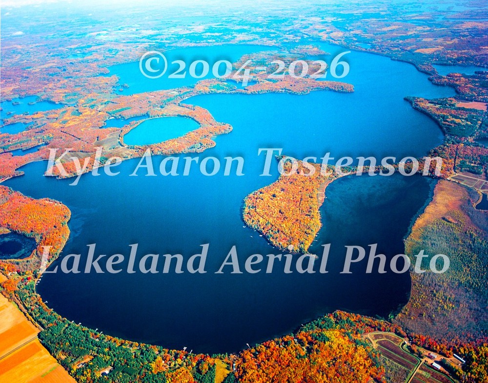 Lac Courte Oreilles, Sand/Bass twp Sawyer Co, Wisc. Aerial Photo. Frame Optional