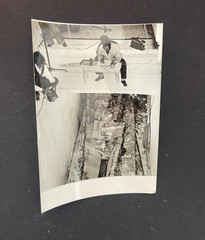Original Vintage Photo 1954 Khéops Pyramid Egypt AGIP Egyptian Boat