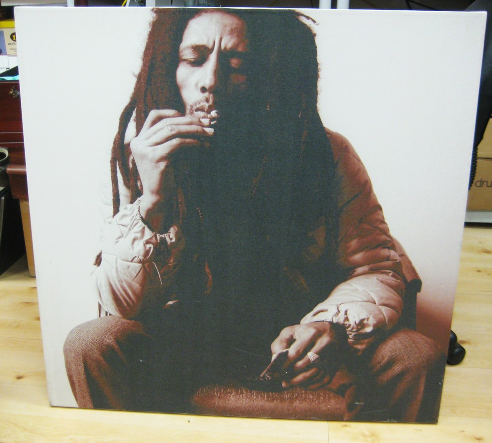 BOB MARLEY SEPIA PHOTO ON CANVAS by GLEN LA FERMAN SIGNED LIMITED EDITION