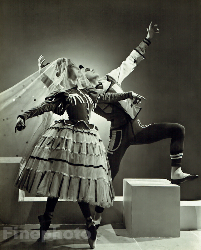 1937 Vintage NYC Ballet GEORGE PLATT LYNES Dancers SHOW PIECE 13×10 Photo Art