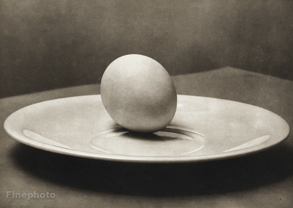 1950/56 JOSEF SUDEK Egg Plate Still Life Kitchen Original Photo Gravure Art