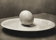 1950/56 JOSEF SUDEK Egg Plate Still Life Kitchen Original Photo Gravure Art
