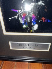 Michael Jackson The King Of Pop Framed Art Photo/CD Collection Framed 32×27