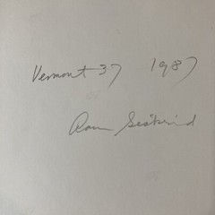 AARON SISKIND (1903-1991) Signed VERMONT 37 GELATIN SILVER PRINT 1987