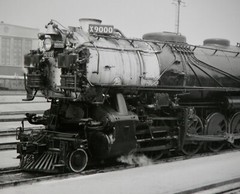 UNION PACIFIC X9000 Locomotive 8×10 Photograph Vtg 50s Railway Railroad Station