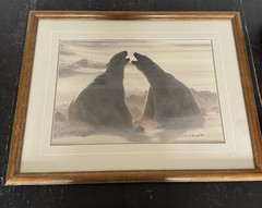 Thomas D. Mangelsen WIND SONG Polar Bears Hudson Bay Photograph 20″x30″ 428/1200