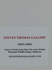 Black & White Photo Christ Holy City Wichita Mountains OK Signed Art Photography
