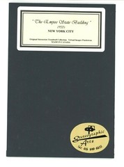 Empire State Building NYC Stereoview 3-d Photo Reprint Stereographic Arts Canada