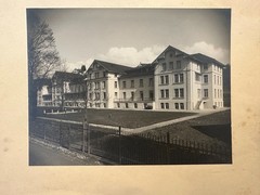 Old contemporary document large photo 22 x 16.8 cm Uznach St. Gallen asylum home hospital