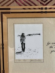 JANE LESTER 8/50 “ Go Confidently In The Direction Of Your Dreams” 1981. Framed