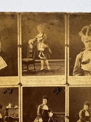 Rare Unusual Photo Cabinet Card Catalog Clara Ziegler 1880s Raschkow Germany