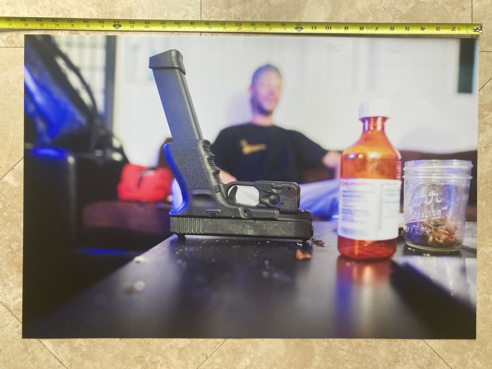 RARE Glock w/ extended magazine photography print