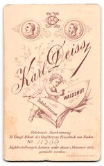 Photograph Karl Deiss, Waldshut, Bahnhofstrasse, portrait young lady in fashion