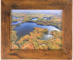 Birch Lake, Harshaw, Oneida County, Wisconsin Overhead Photo. Frame Optional.