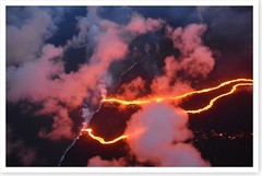 Lava Flows At Ocean Coastline 2018 Kilauea Volcano Hawaii Silver Halide Photo