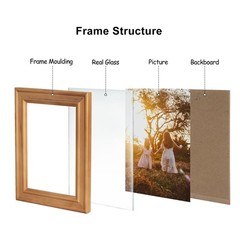 4×6 Double Hinged Picture Frame Folding Photo Frame Vertical and Horizontal i…