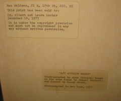 Original MAX WALDMAN Henry Smith ‘ACT WITHOUT WORDS’ Anna Sokolow DANCE PHOTO