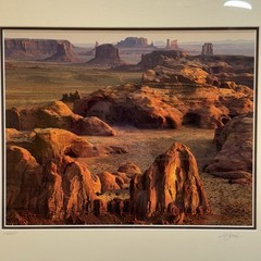 Framed Original Photograph John Gavrilis MONUMENT VALLEY Dawn@ Hunts Mesa Signed