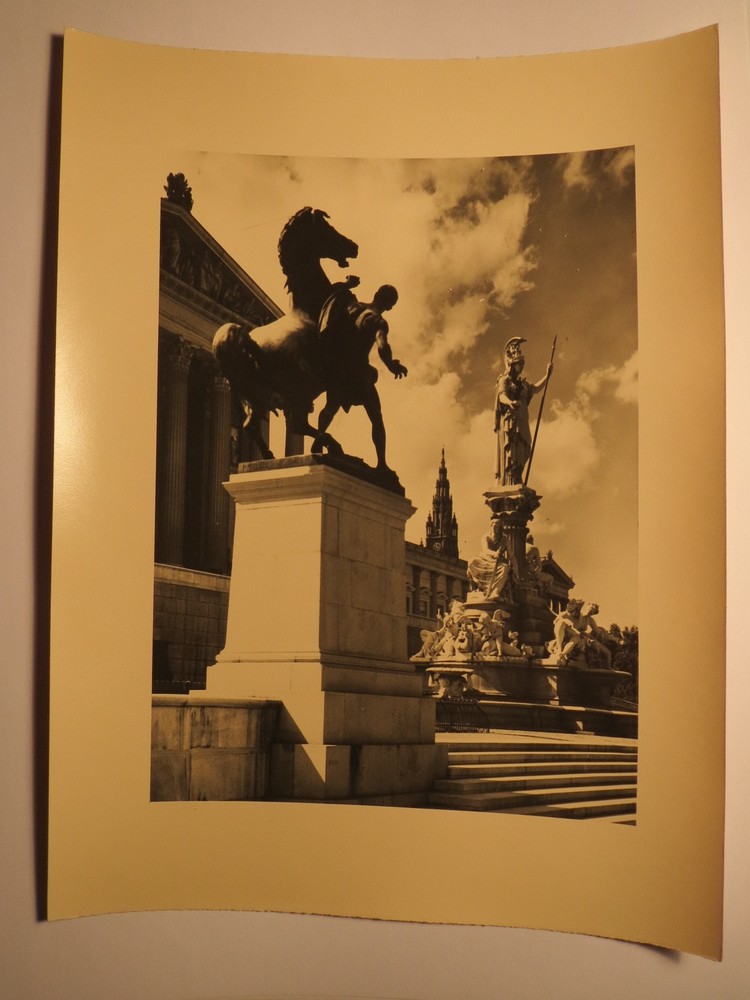 Vienna – In Front of Parliament Building – Circa 1940s / Photo