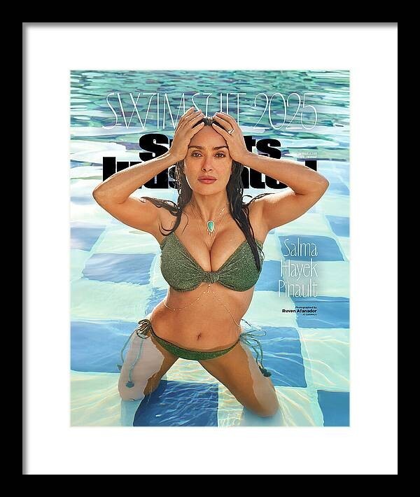 Salma Hayek Sports Illustrated Swimsuit Issue 2025 Framed 8×10 Cover Photo