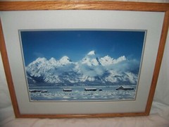 Dan & Cindy Hartman-Ltd. Ed. Photo 26/100, «Teton Mnt. Range» Wintertime, Signed