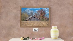 Wooden Barn With Corn Field, High Resolution Image, Many Formats, TV Art