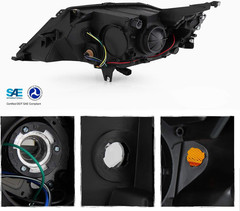 – Fits 2014 2015 2016 2017 2018 2019 2020 Chevy Impala [Halogen Style] Projector