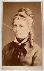 orig. CDV photo photograph old picture woman lady fashion around 1880 F. Hartmann Gera