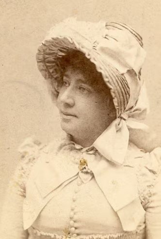 Portrait of Woman in a Bonnett – R. F. Adams – St. Louis, MO – Vintage CDV