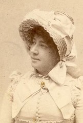 Portrait of Woman in a Bonnett – R. F. Adams – St. Louis, MO – Vintage CDV