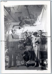 Double Exposure – German Tourists in Italy – 1930s – Photo 6x9cm